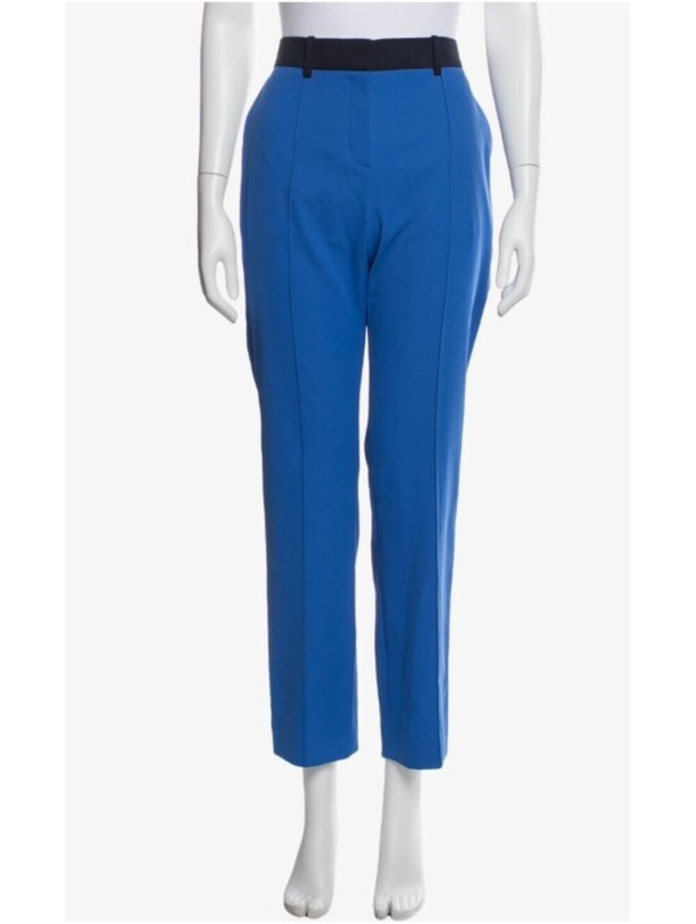 Tory Burch Sport Royal Blue Colorblock Tailored Straight Leg Pants